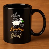 Goat Stuff For Goat Lovers | Farm Animal Meme Pun Funny Goat 11oz C Handle Ceramic Mug