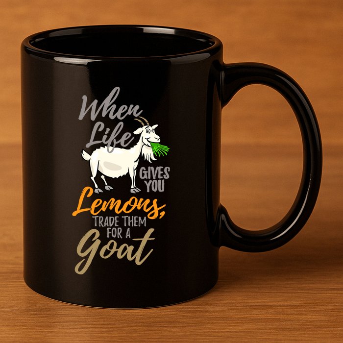 Goat Stuff For Goat Lovers | Farm Animal Meme Pun Funny Goat 11oz C Handle Ceramic Mug