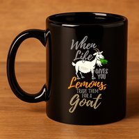 Goat Stuff For Goat Lovers | Farm Animal Meme Pun Funny Goat 11oz C Handle Ceramic Mug