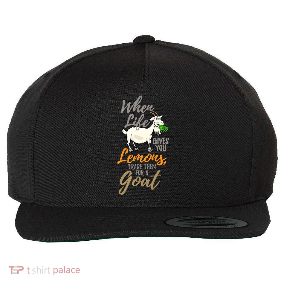 Goat Stuff For Goat Lovers | Farm Animal Meme Pun Funny Goat Wool Snapback Cap