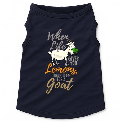 Goat Stuff For Goat Lovers | Farm Animal Meme Pun Funny Goat Doggie Tank
