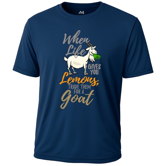 Goat Stuff For Goat Lovers | Farm Animal Meme Pun Funny Goat Cooling Performance Crew T-Shirt