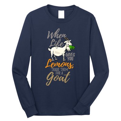 Goat Stuff For Goat Lovers | Farm Animal Meme Pun Funny Goat Long Sleeve Shirt