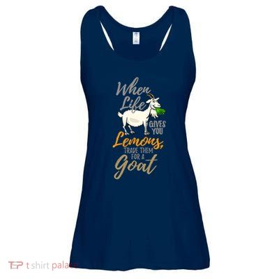 Goat Stuff For Goat Lovers | Farm Animal Meme Pun Funny Goat Ladies Essential Flowy Tank