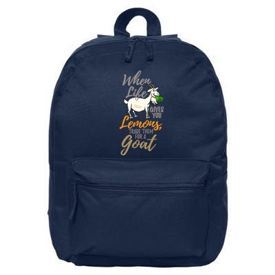 Goat Stuff For Goat Lovers | Farm Animal Meme Pun Funny Goat 16 in Basic Backpack
