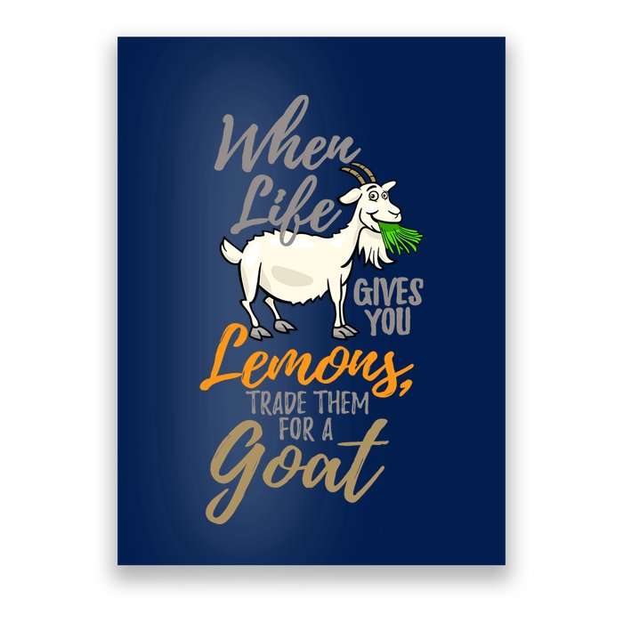 Goat Stuff For Goat Lovers | Farm Animal Meme Pun Funny Goat Poster