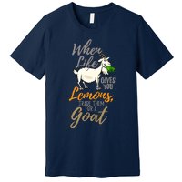 Goat Stuff For Goat Lovers | Farm Animal Meme Pun Funny Goat Premium T-Shirt