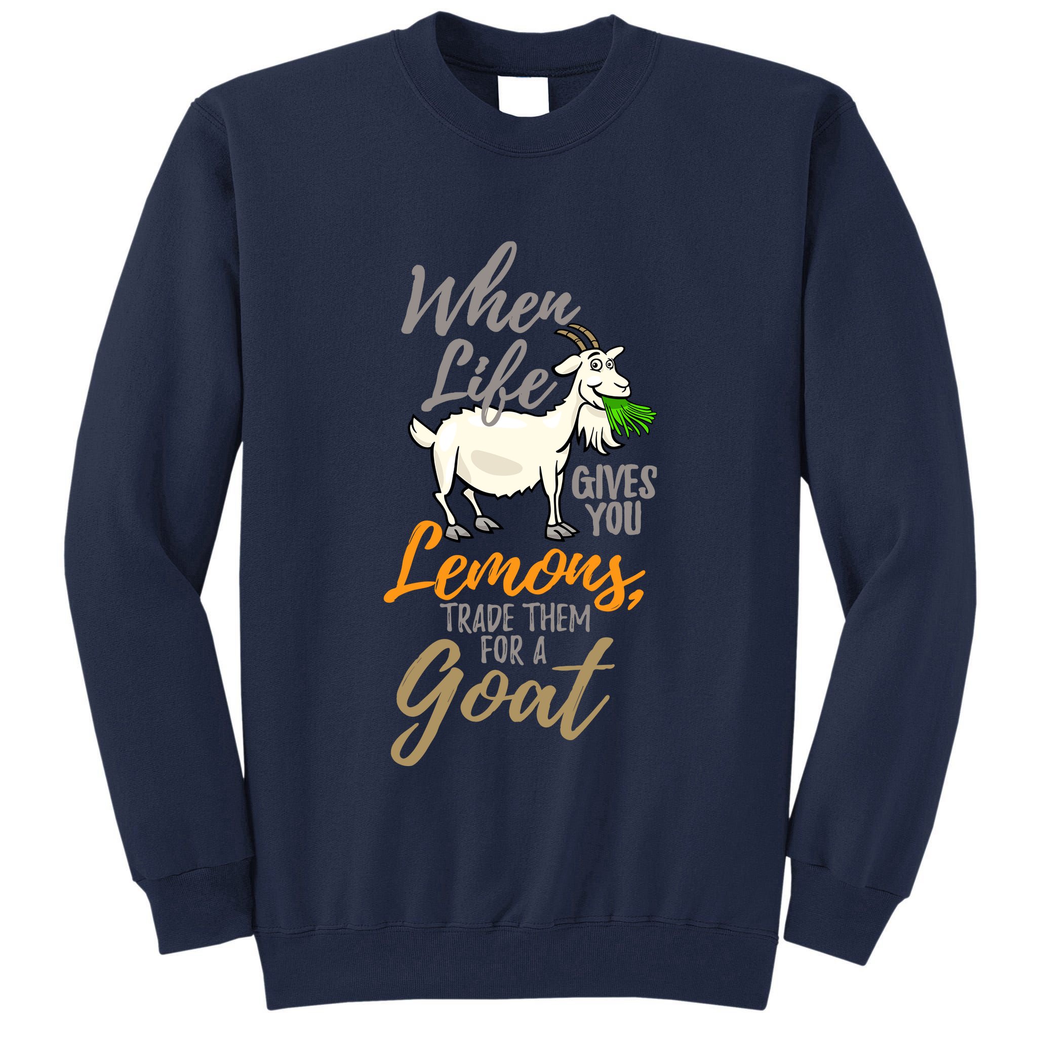 Goat Stuff For Goat Lovers | Farm Animal Meme Pun Funny Goat Tall Sweatshirt