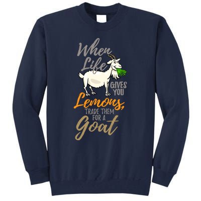 Goat Stuff For Goat Lovers | Farm Animal Meme Pun Funny Goat Tall Sweatshirt