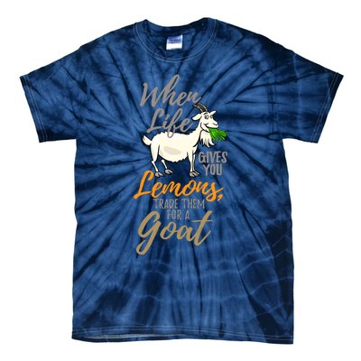 Goat Stuff For Goat Lovers | Farm Animal Meme Pun Funny Goat Tie-Dye T-Shirt