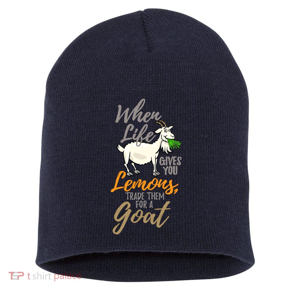 Goat Stuff For Goat Lovers | Farm Animal Meme Pun Funny Goat Short Acrylic Beanie