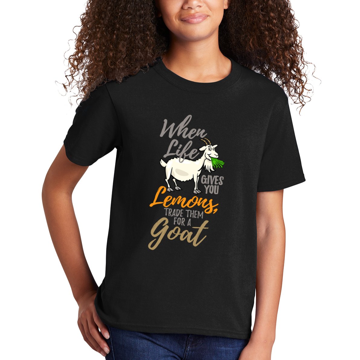 Goat Stuff For Goat Lovers | Farm Animal Meme Pun Funny Goat Kids T-Shirt