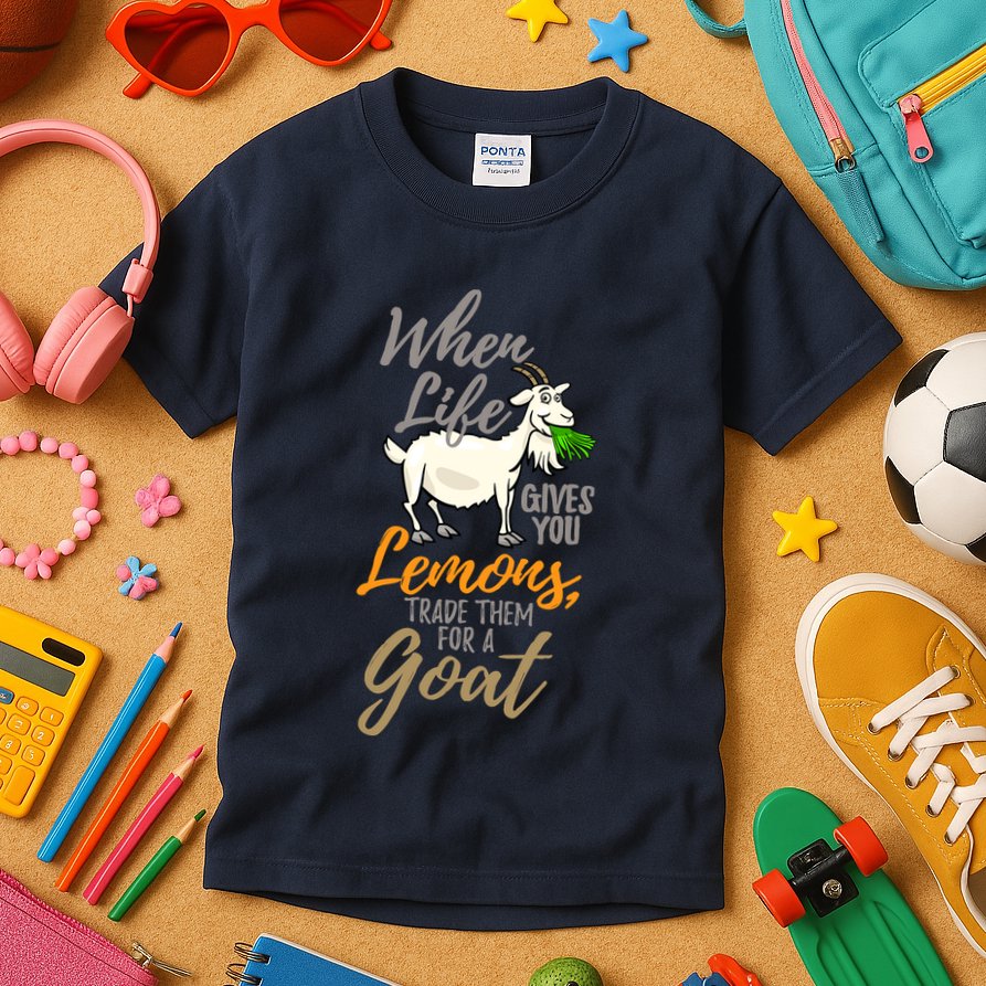 Goat Stuff For Goat Lovers | Farm Animal Meme Pun Funny Goat Kids T-Shirt