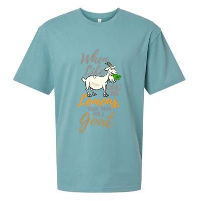 Goat Stuff For Goat Lovers | Farm Animal Meme Pun Funny Goat Sueded Cloud Jersey T-Shirt