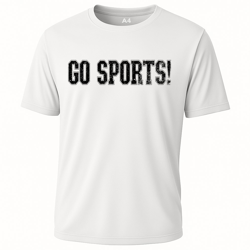 Go Sports! Funny Vintage Sports Clueless Sport Fan Go Sports Cooling Performance Crew T-Shirt