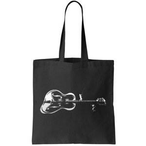 Guitarist Shark Fish Angler Fishing I Funny Guitar Player Tote Bag