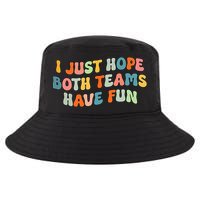 Groovy style Funny Football, I Just Hope Both Teams Have Fun Cool Comfort Performance Bucket Hat