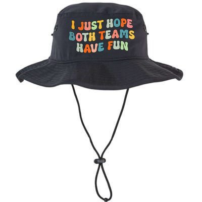 Groovy style Funny Football, I Just Hope Both Teams Have Fun Bucket Hat