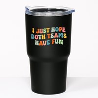 Groovy style Funny Football, I Just Hope Both Teams Have Fun Tumbler