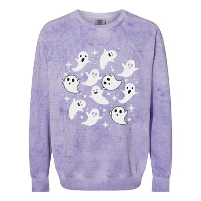 Ghostly Stars Fall Colorblast Crewneck Sweatshirt