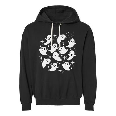 Ghostly Stars Fall Garment-Dyed Fleece Hoodie