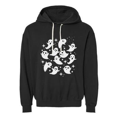 Ghostly Stars Fall Garment-Dyed Fleece Hoodie