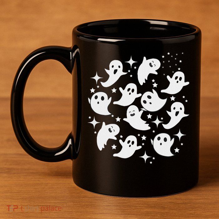 Ghostly Stars Fall 11oz C Handle Ceramic Mug