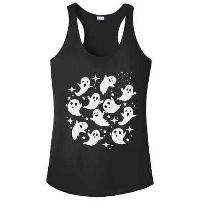 Ghostly Stars Fall Ladies PosiCharge Competitor Racerback Tank
