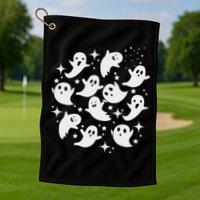 Ghostly Stars Fall Golf Towel