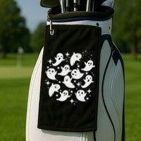 Ghostly Stars Fall Golf Towel