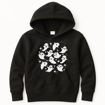 Ghostly Stars Fall Kids Hoodie