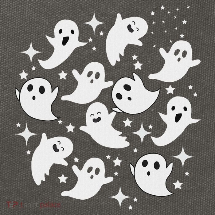 Ghostly Stars Fall Cotton Canvas Backpack