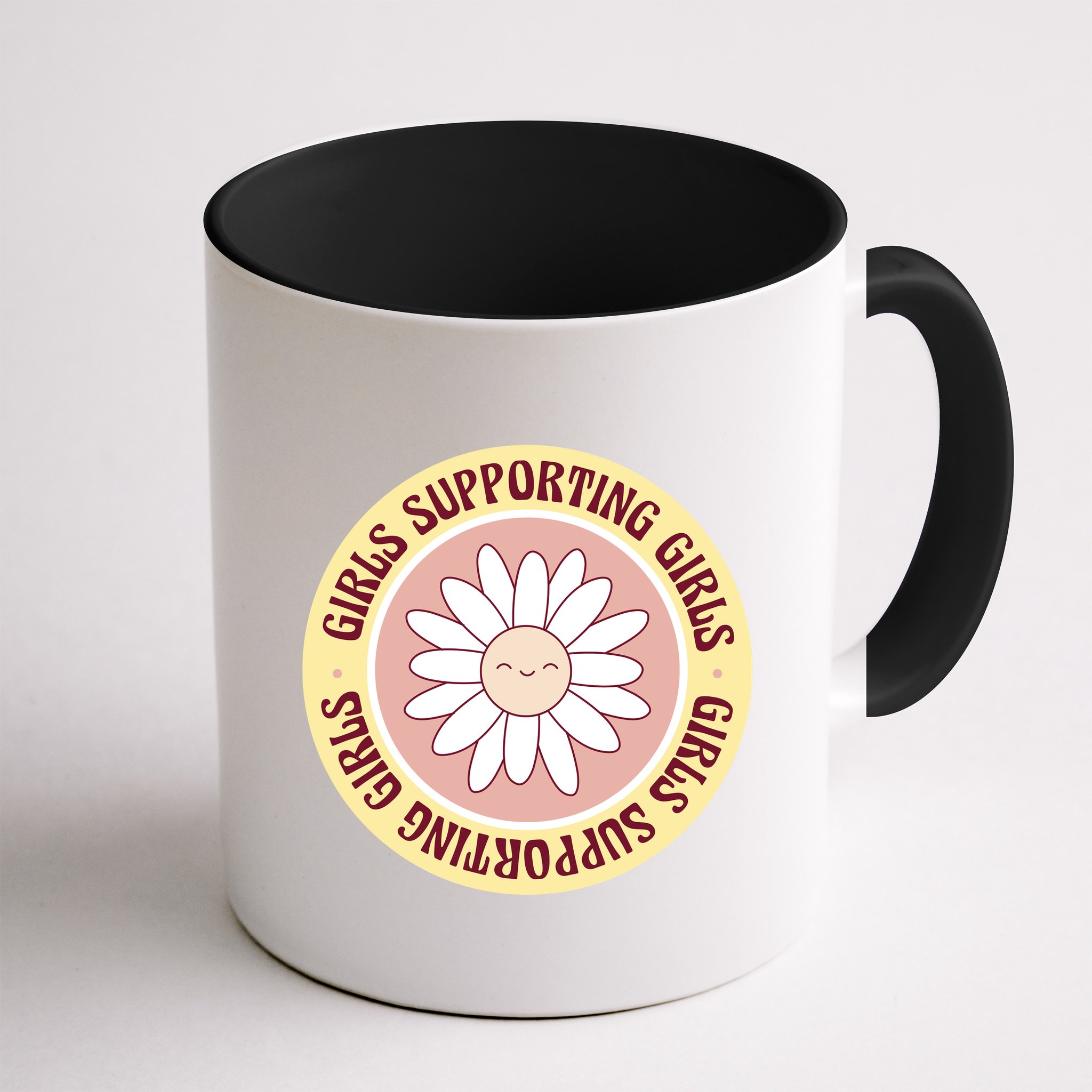Girls Supporting Girls Sunflower Feminist Mug