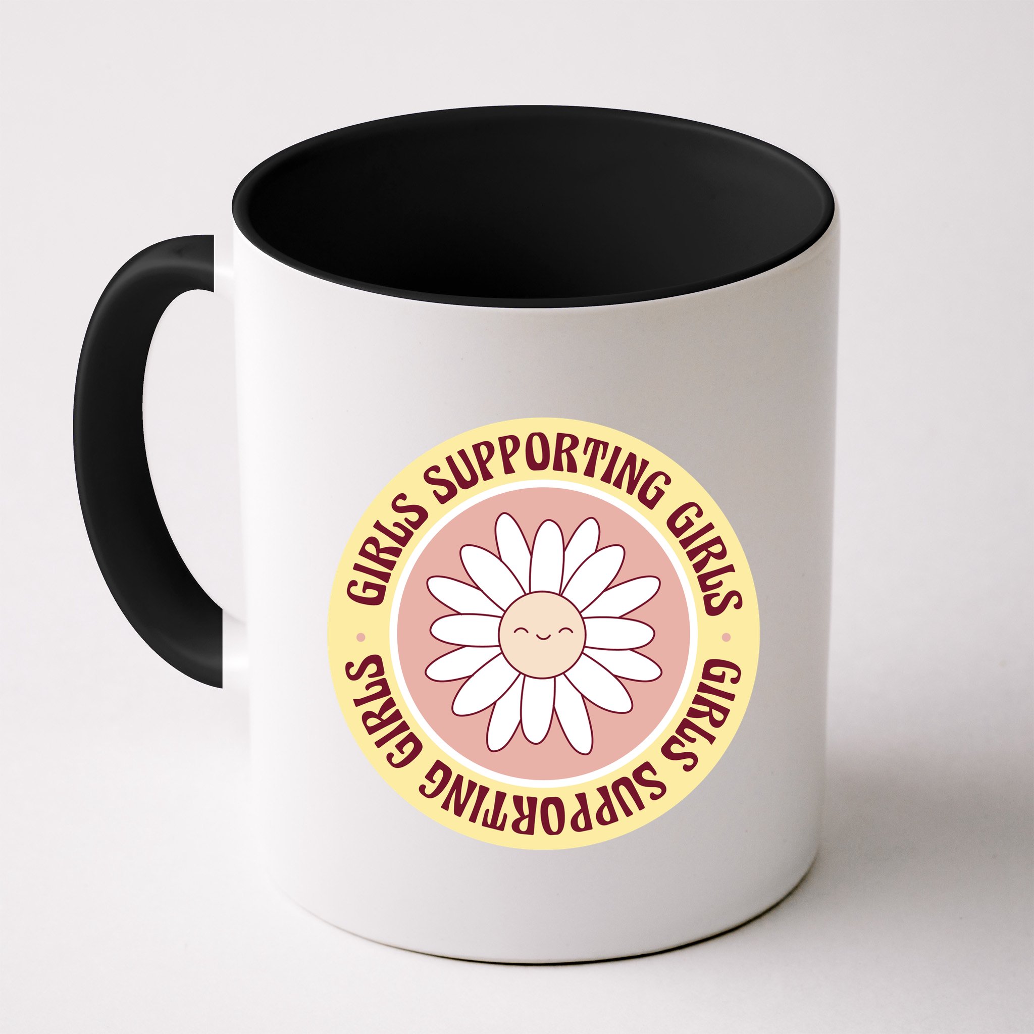 Girls Supporting Girls Sunflower Feminist Mug