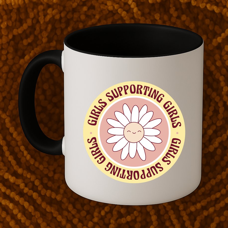 Girls Supporting Girls Sunflower Feminist Mug