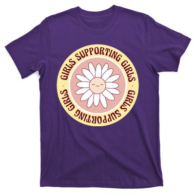 Girls Supporting Girls Sunflower Feminist T-Shirt