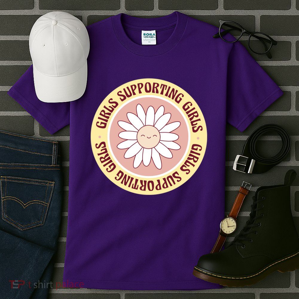 Girls Supporting Girls Sunflower Feminist Tall T-Shirt