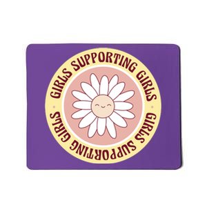 Girls Supporting Girls Sunflower Feminist Mousepad