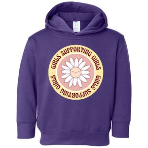 Girls Supporting Girls Sunflower Feminist Toddler Hoodie