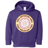 Girls Supporting Girls Sunflower Feminist Toddler Hoodie