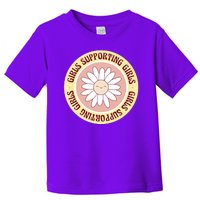 Girls Supporting Girls Sunflower Feminist Toddler T-Shirt