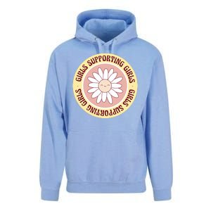 Girls Supporting Girls Sunflower Feminist Unisex Surf Hoodie