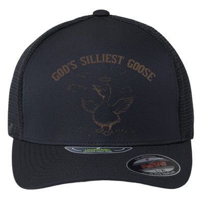 GodS Silliest Goose Funny Goose Sarcastic Vintage Flexfit Unipanel Trucker Cap