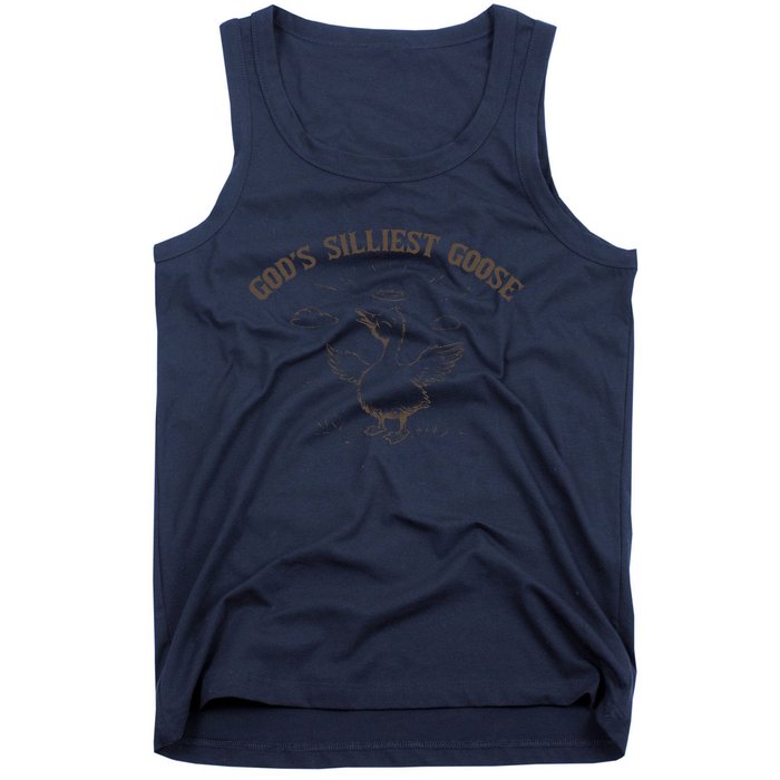 GodS Silliest Goose Funny Goose Sarcastic Vintage Tank Top