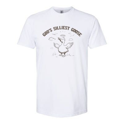 GodS Silliest Goose Funny Goose Sarcastic Vintage Softstyle® CVC T-Shirt