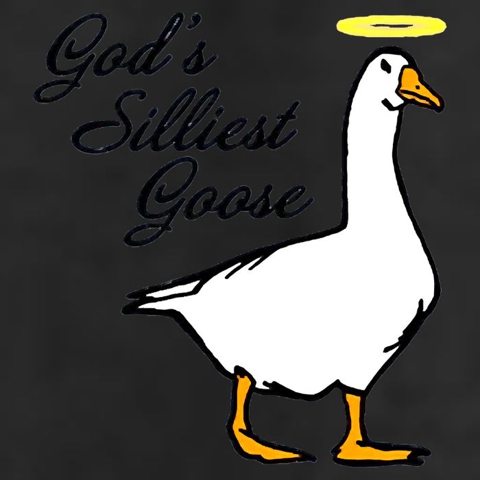 God's Silliest Goose 7 Panel Mesh Trucker Snapback Hat