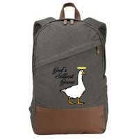God's Silliest Goose Cotton Canvas Backpack