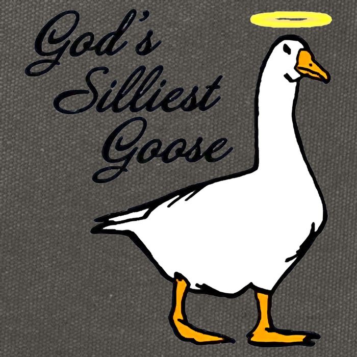 God's Silliest Goose Cotton Canvas Backpack