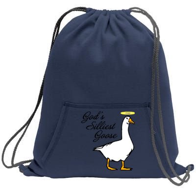 God's Silliest Goose Sweatshirt Cinch Pack Bag