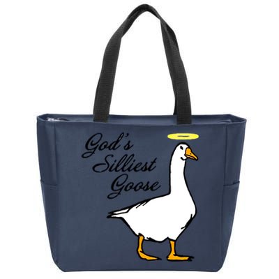 God's Silliest Goose Zip Tote Bag